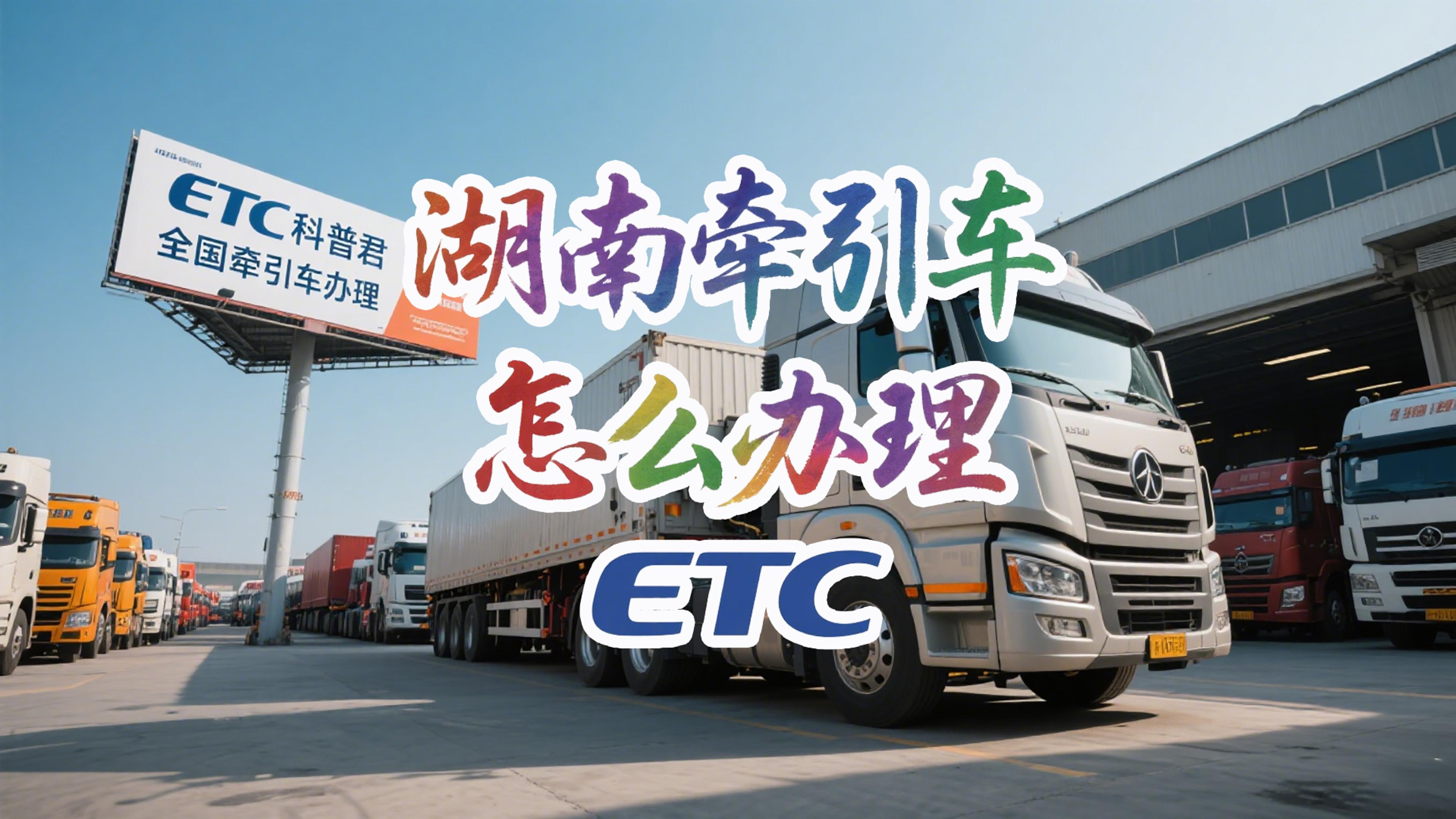 ETC科普君：湖南牵引车怎么办理85折买断版ETC无服务费