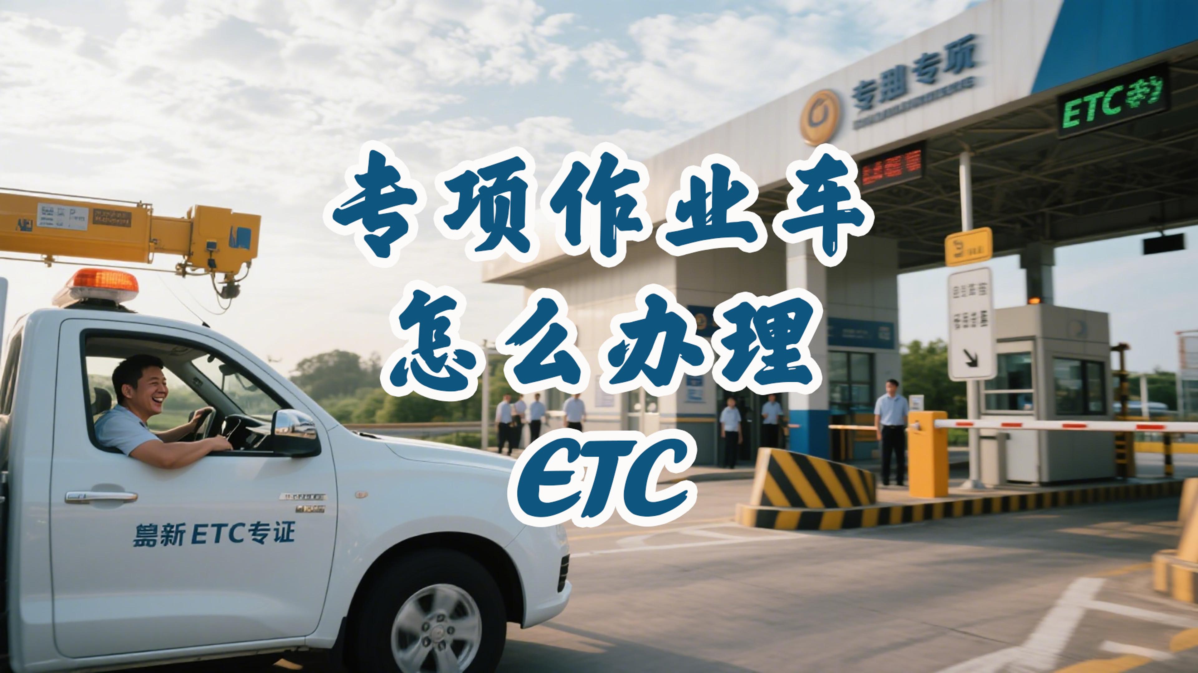 ETC科普君：专项作业车怎么办理ETC？95折资料仅需两证