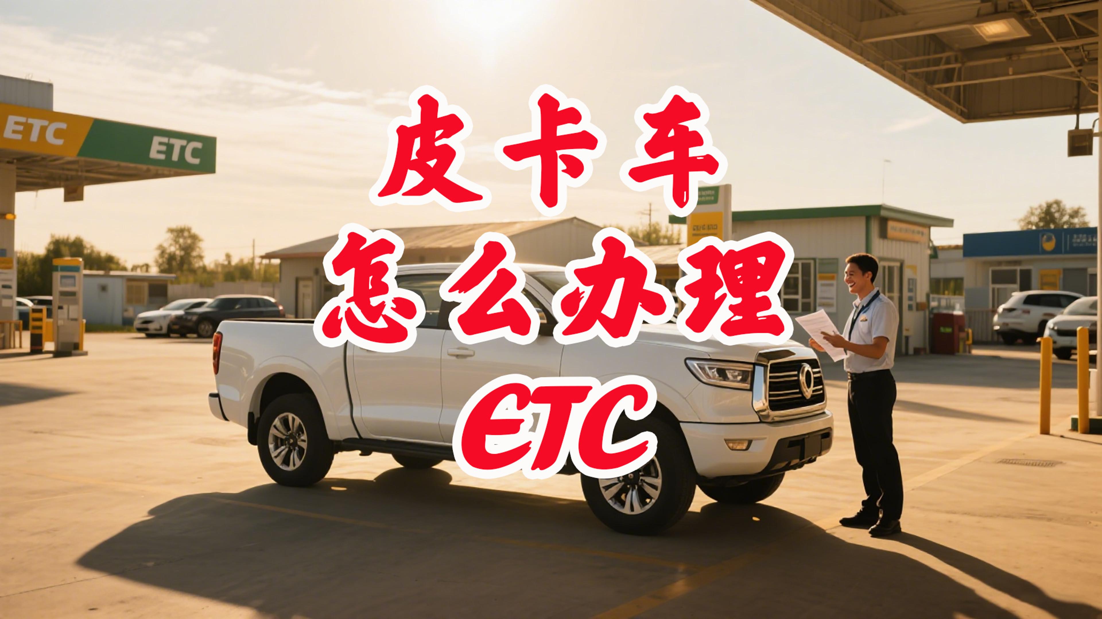 ETC科普君：皮卡车怎么办理ETC？全国95折公司户免营业执照