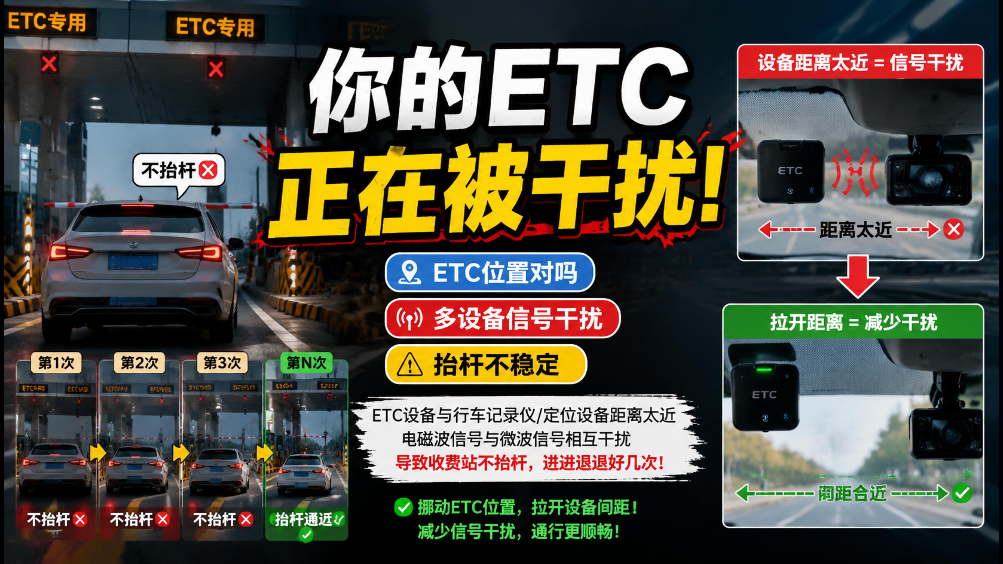 ETC科普君：ETC不抬杆怎么办？有时候能抬杆检查信号干扰