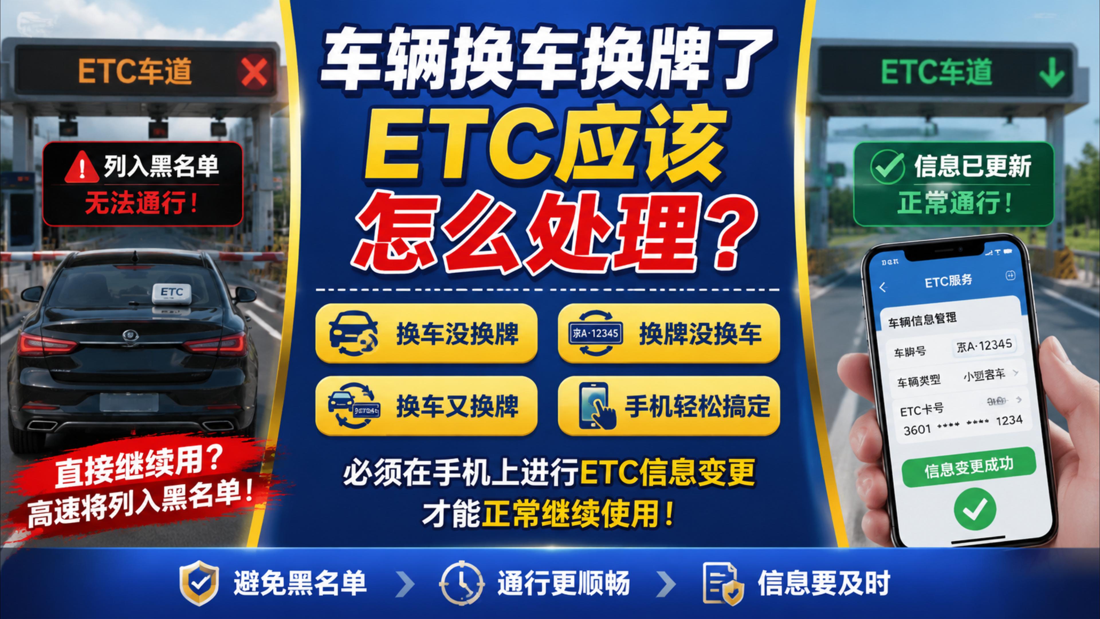 ETC科普君：小车怎么办理换车换牌ETC怎么过户流程是什么