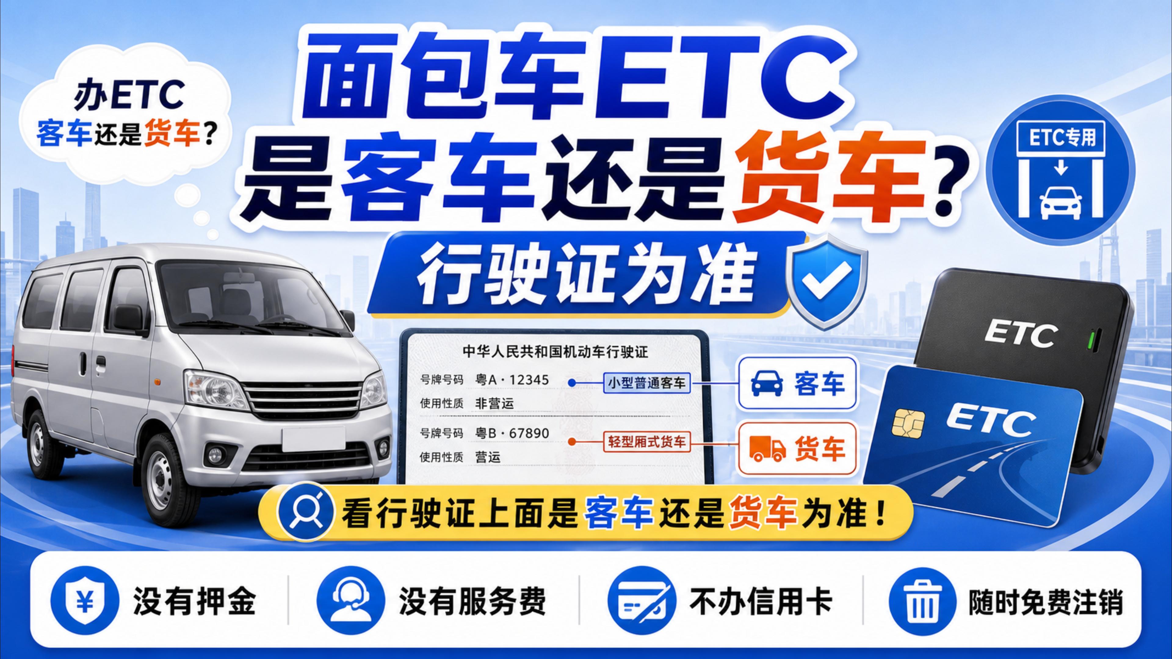 ETC科普君：面包车怎么办理ETC面包车是客车还是货车ETC