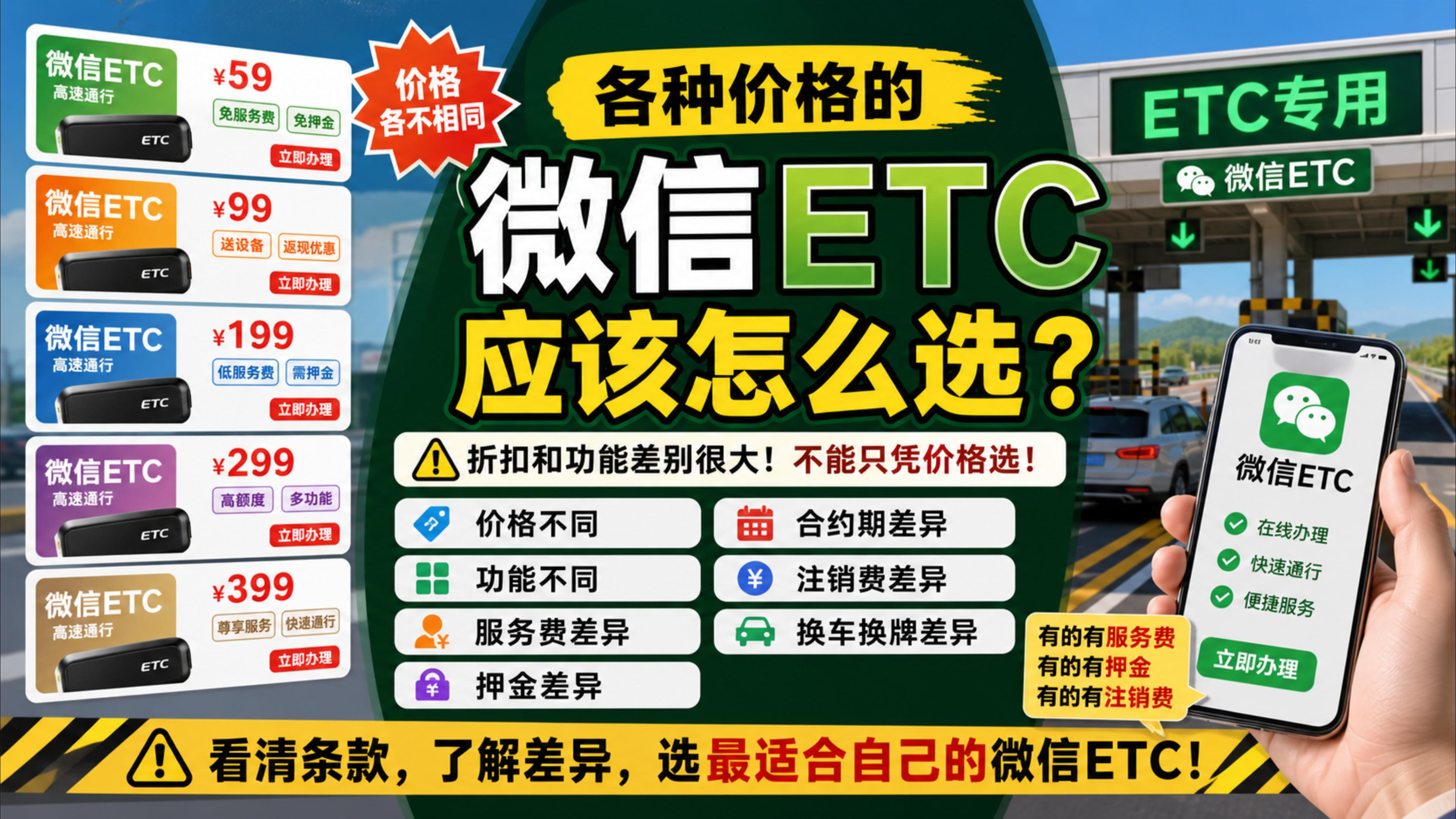 ETC科普君：微信办理ETC需要多少钱怎么办没有套路ETC