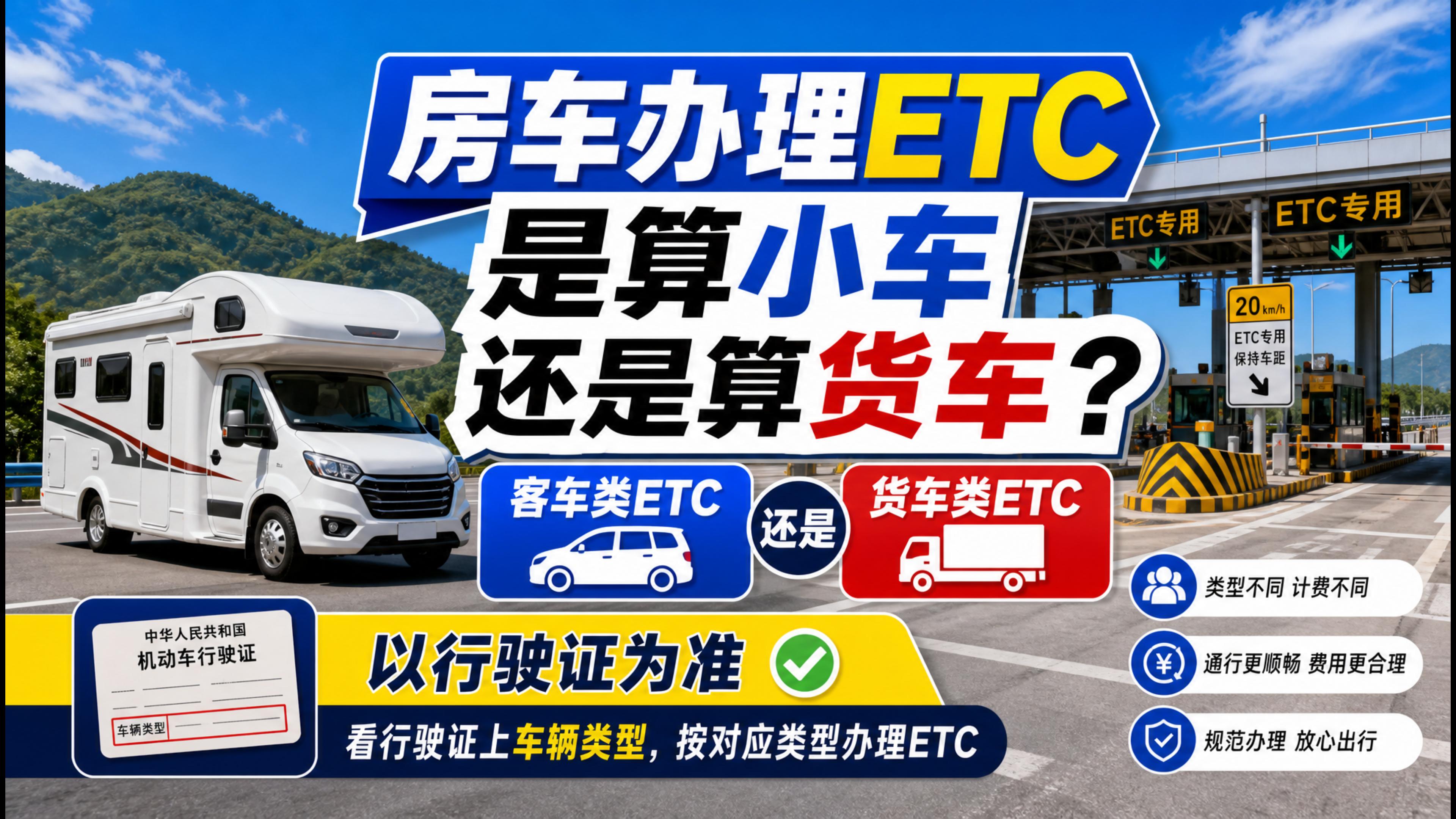 ETC科普君：房车怎么办理微信扣费ETC房车无押金ETC